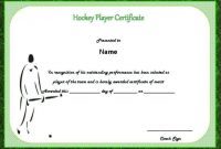 Player Of the Day Certificate Template 7