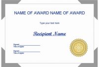 Powerpoint Award Certificate Template 7