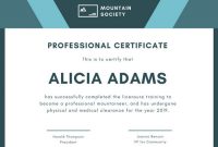 Professional Award Certificate Template 4
