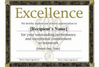 Sports Award Certificate Template Word 8