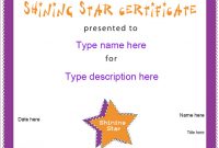 Star Award Certificate Template 5