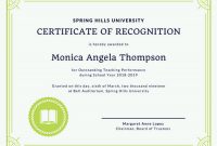 Template for Recognition Certificate 5