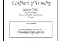 Template for Training Certificate 8