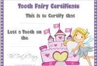 Tooth Fairy Certificate Template Free 4