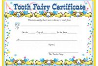 Tooth Fairy Certificate Template Free 7