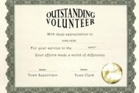 Volunteer Of the Year Certificate Template 7