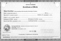 Birth Certificate Templates for Word 3