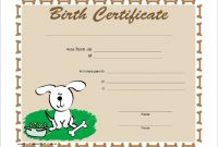 Birth Certificate Templates for Word 7