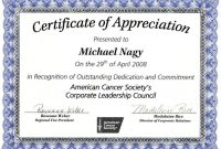 Certificates Of Appreciation Template 7