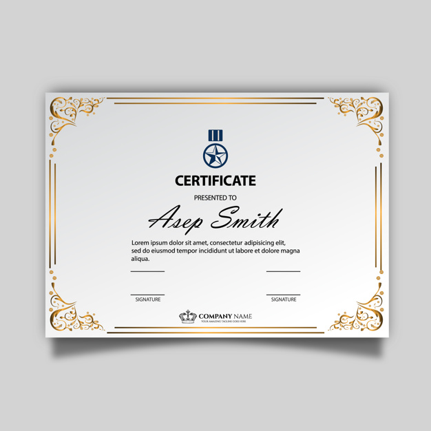 Elegant Certificate Templates Free (7)