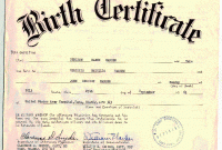 Fake Birth Certificate Template 4