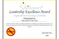 Leadership Award Certificate Template5