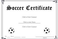 Soccer Award Certificate Template 6
