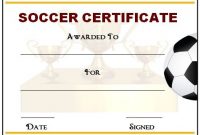 Soccer Award Certificate Template 8