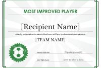 Soccer Certificate Templates for Word 10