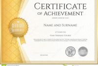 008 Template Ideas Certificate Achievement Vector Applied Thai Line inside Certificate Of Accomplishment Template Free