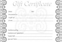 008 Template Ideas Free Gift Certificates Surprising Printable with Black And White Gift Certificate Template Free