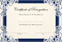 009 Certificate Of Appreciation Template Free Ideas Editable throughout Free Certificate Of Excellence Template