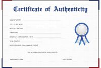 011 Certificate Of Authenticity Artwork Template Resume Art Example throughout Art Certificate Template Free