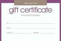 020 Birthday Gift Certificate Template Free Printable Certificates intended for Printable Gift Certificates Templates Free