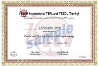120-Hour Tefl Certificate Sample regarding Validation Certificate Template