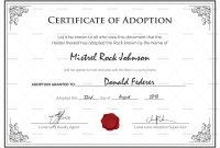 14+ Adoption Certificate Templates | Proto Politics inside Pet Adoption Certificate Template