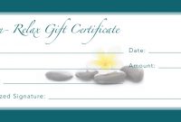 29 Images Of Spa Gift Certificate Template | Krydia in Massage Gift Certificate Template Free Download