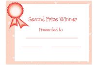 2Nd Winner Certificate Template – Free Download – D-Templates throughout Winner Certificate Template
