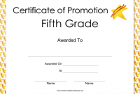 5Th Grade Graduation Certificate Template 5