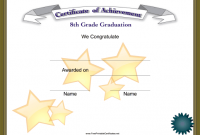 5Th Grade Graduation Certificate Template 6