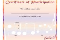 8+ Free Choir Certificate Of Participation Templates – Pdf | Free pertaining to Choir Certificate Template