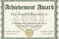 Academic Award Certificate Template 11
