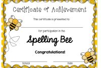 A Blog About Education, Children, Teaching, And My Journey As A throughout Spelling Bee Award Certificate Template