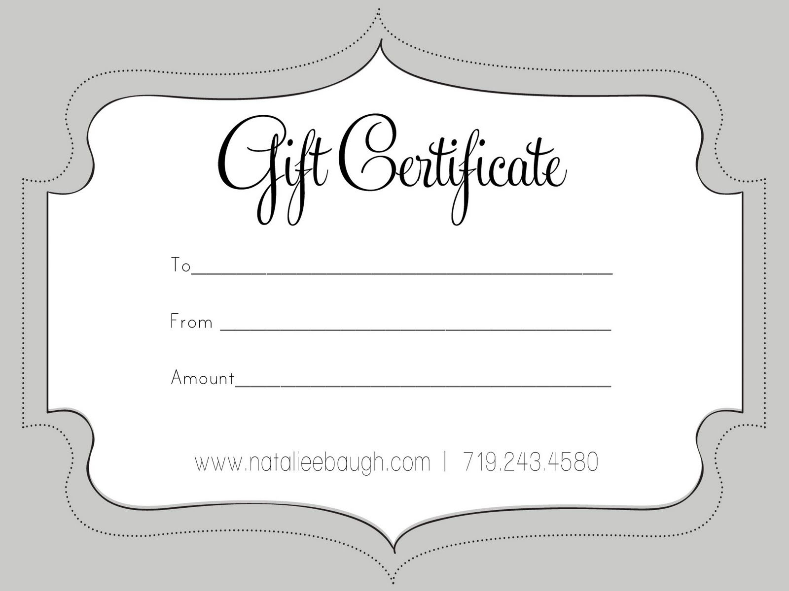 A Cute Looking Gift Certificate | S P A | Gift Certificate Template throughout Black And White Gift Certificate Template Free