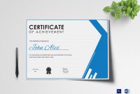 Athletic Achievement Certificate Template with regard to Athletic Certificate Template