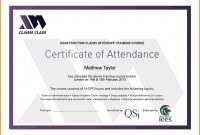 Attendance C Sample Certificate Of Attendance In A Seminar Copy 12 with regard to Sample Certificate Of Participation Template