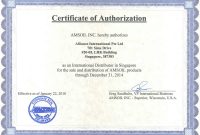 Authorized Distributor Certificate Template – Yeder.berglauf-Verband pertaining to Certificate Of Authorization Template