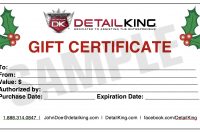 Auto Detailing Gift Certificate Template | Arts – Arts pertaining to Automotive Gift Certificate Template