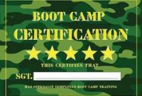 Best Ideas For Boot Camp Certificate Template Also Description intended for Boot Camp Certificate Template