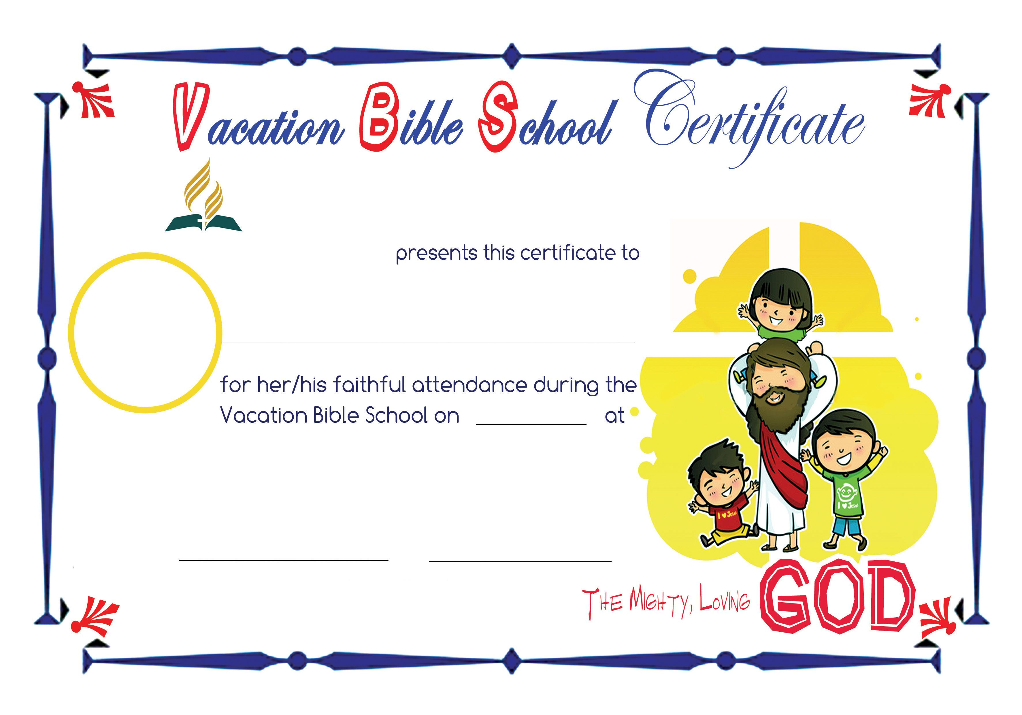 Bible School Certificates Pictures To Pin On Pinterest - Pinsdaddy with Vbs Certificate Template