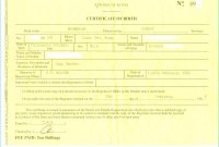Birth Certificate Template Us Sample New Fabulous 10 Best Realistic throughout Editable Birth Certificate Template