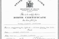 Birth Certificates Colorado Uncomparable Amazing Colorado Birth in Novelty Birth Certificate Template