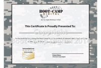 Brilliant Ideas For Boot Camp Certificate Template In Letter throughout Boot Camp Certificate Template