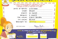 Build-A-Bear Birth Certificate | Party: Build-A-Bear | Build A Bear intended for Build A Bear Birth Certificate Template