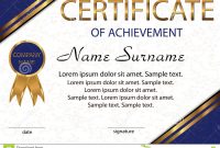 Certificate Of Achievement Or Diploma. Elegant Light Background with regard to Certificate Of Attainment Template