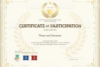 Certificate Of Participation Template Filename | Elsik Blue Cetane regarding Conference Participation Certificate Template