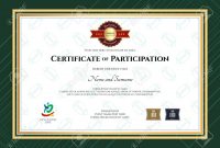 Certificate Of Participation Template In Sport Theme With Rugby.. intended for Templates For Certificates Of Participation