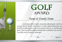 Certificate Template For Golf Award Illustration regarding Golf Certificate Template Free
