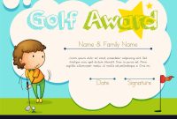 Certificate Template For Golf Award inside Golf Certificate Template Free