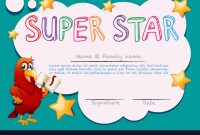 Certificate Template For Super Star in Star Certificate Templates Free